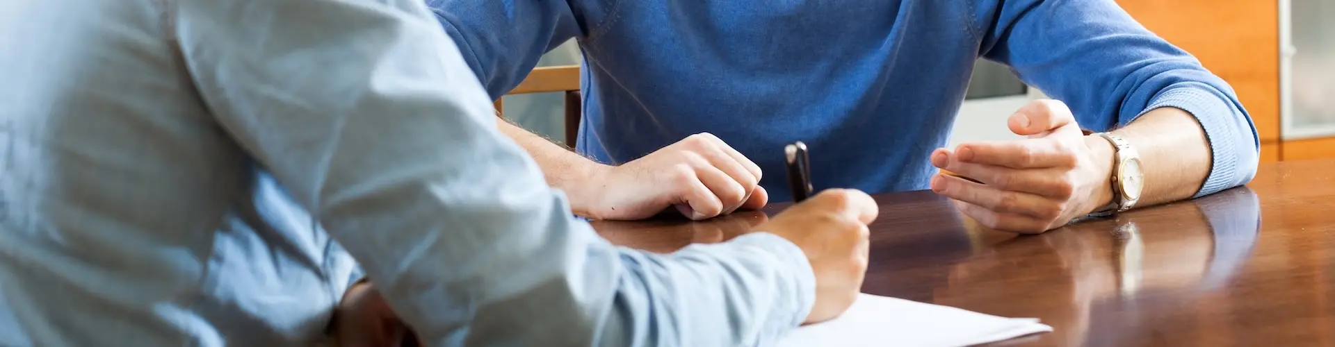 Psychologist talking to a patient